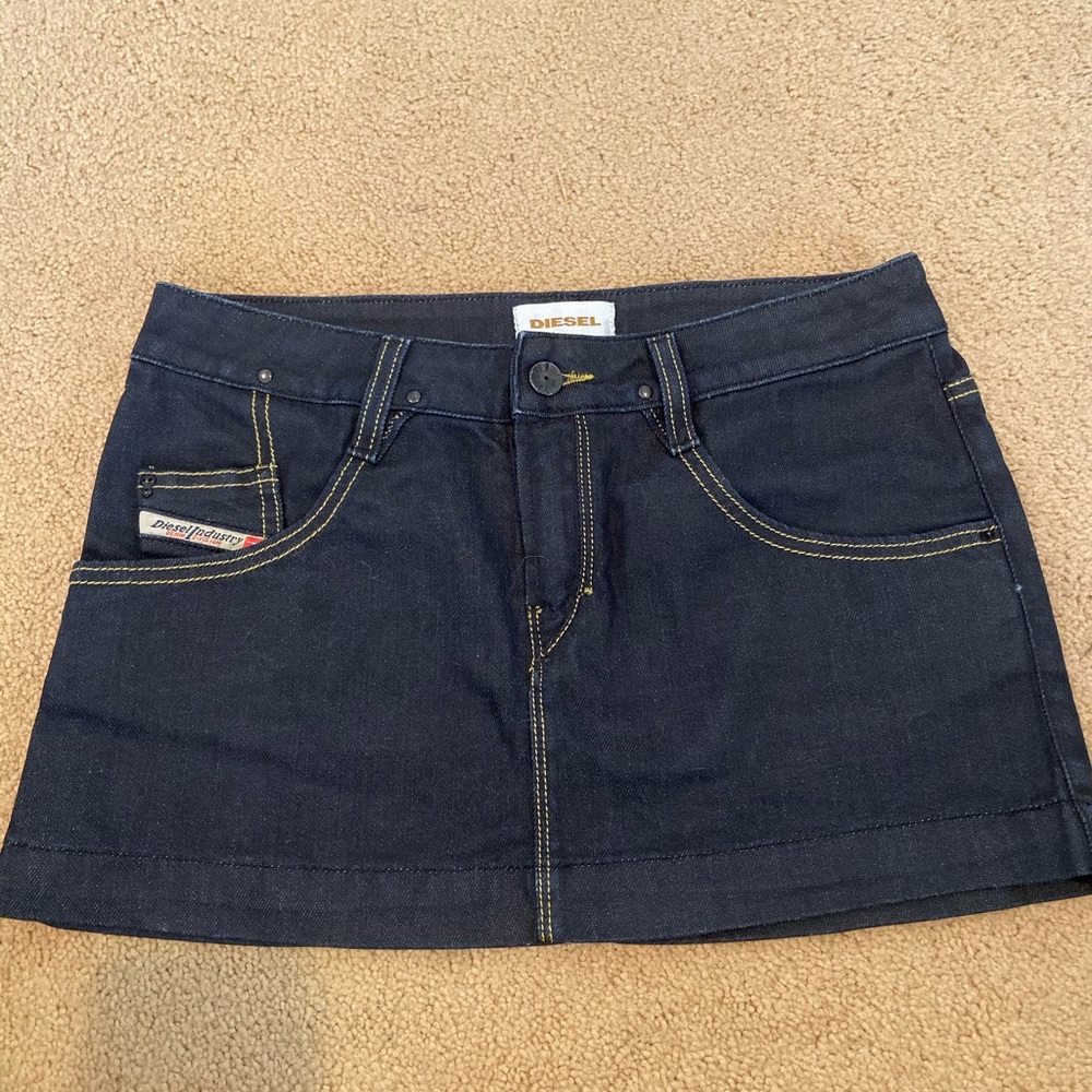 Diesel Denim Mini Skirt Size 28